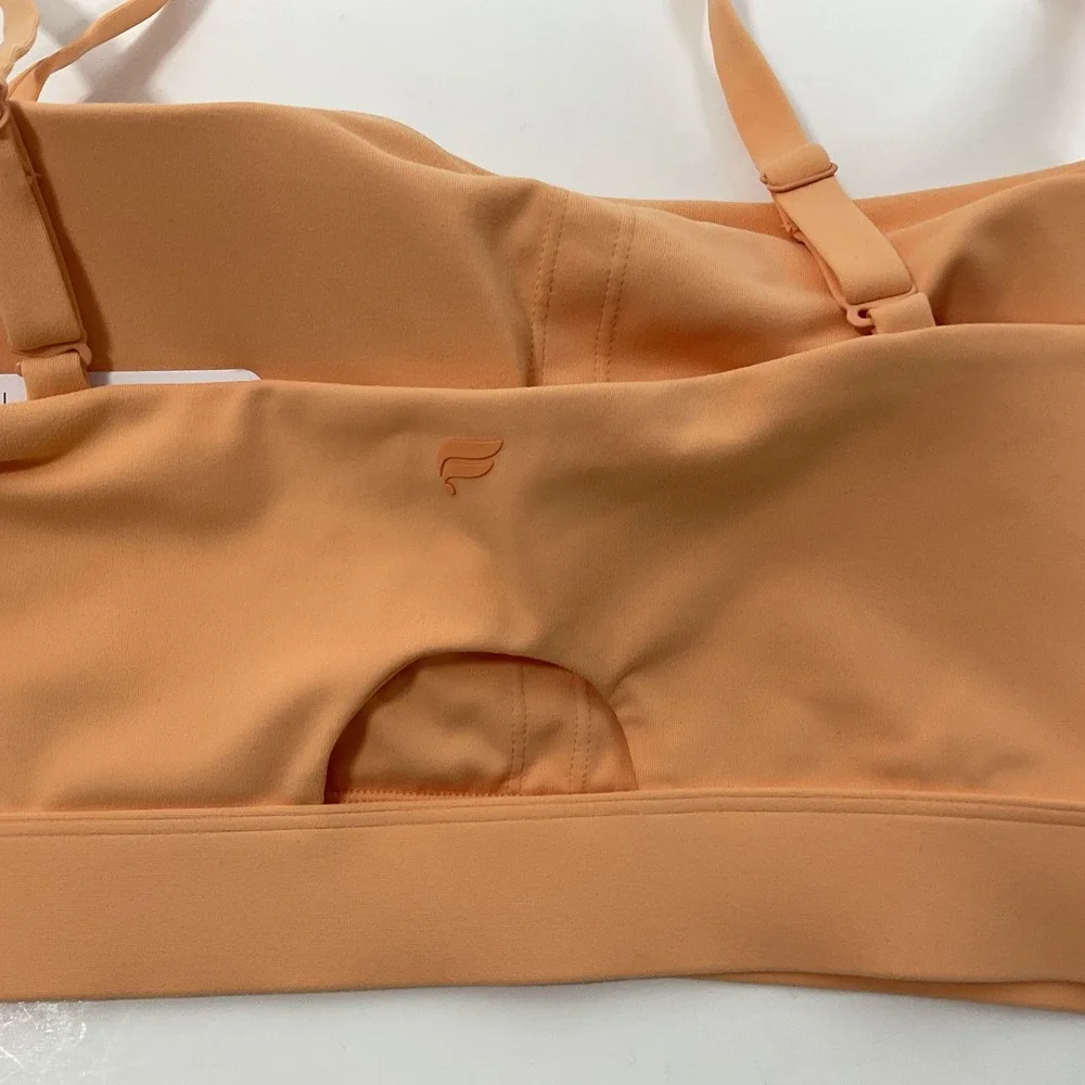 NWT Women's Fabletics Essential Low Impact Sports Bra - Melon‎ Sorbet - Plus 3X